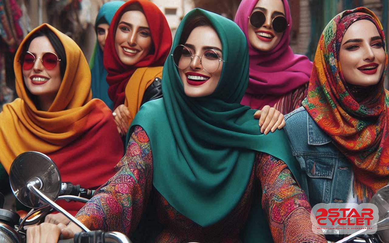 زنان با موتور سیکلت در ایران