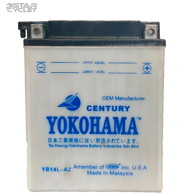 باتری موتور سیکلت یوکوهاما مدل 12V14A مناسب برای 1000ccهای قدیمی