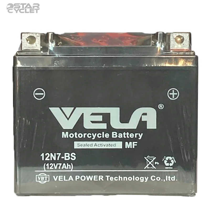 باتری موتور سیکلت ولتا مدل 12v 7A مناسب برای کویر C2 و زونتس