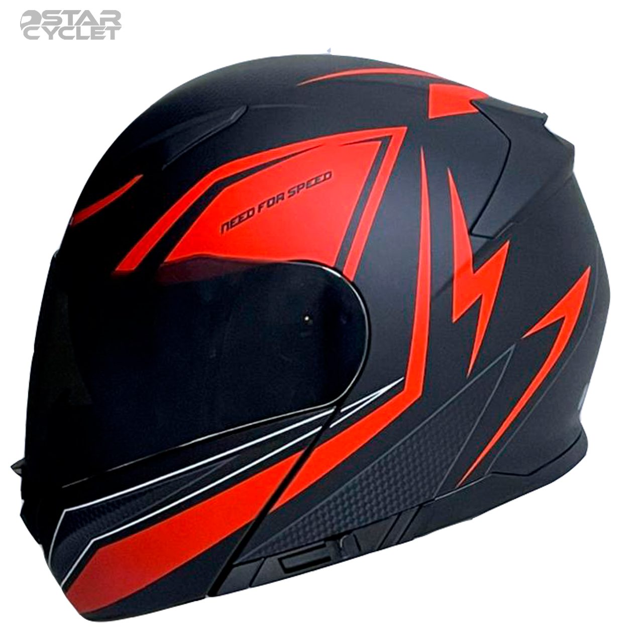 کلاه کاسکت فک متحرک RAPIDO مدل 950MATT BLACK RED 17#B