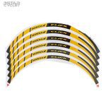 نوار دور طوقه موتور سیکلت مدل BLK-GOLD مناسب برای کلیک