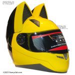 کلاه کاسکت فک ثابت نوترینوس مدل YELLOW-BLK