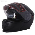 کلاه کاسکت فک متحرک RED LINE مدل 939-1 MATT-BLACK