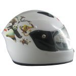 کلاه کاسکت بچگانه ردلاین سفید طرح دار