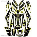 پد کامل ضد خش و ضد ضربه یاماها آروکس مدل blk-ylw