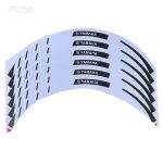 نوار دور طوقه موتور سیکلت مدل BLK-WH مناسب یاماها آیروکس