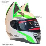 کلاه کاسکت فک ثابت نوترینوس مدل WHT-GREEN