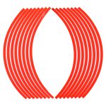 نوار دور طوقه موتور سیکلت مدل قرمز بسته 16 عددی مناسب برای هوندا