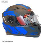 کلاه کاسکت فک متحرک ردلاین مدل 935 BLK-BLU