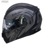 کلاه کاسکت فک متحرک RAPIDO مدل 950  MATT-BLACK-CODE-15#B