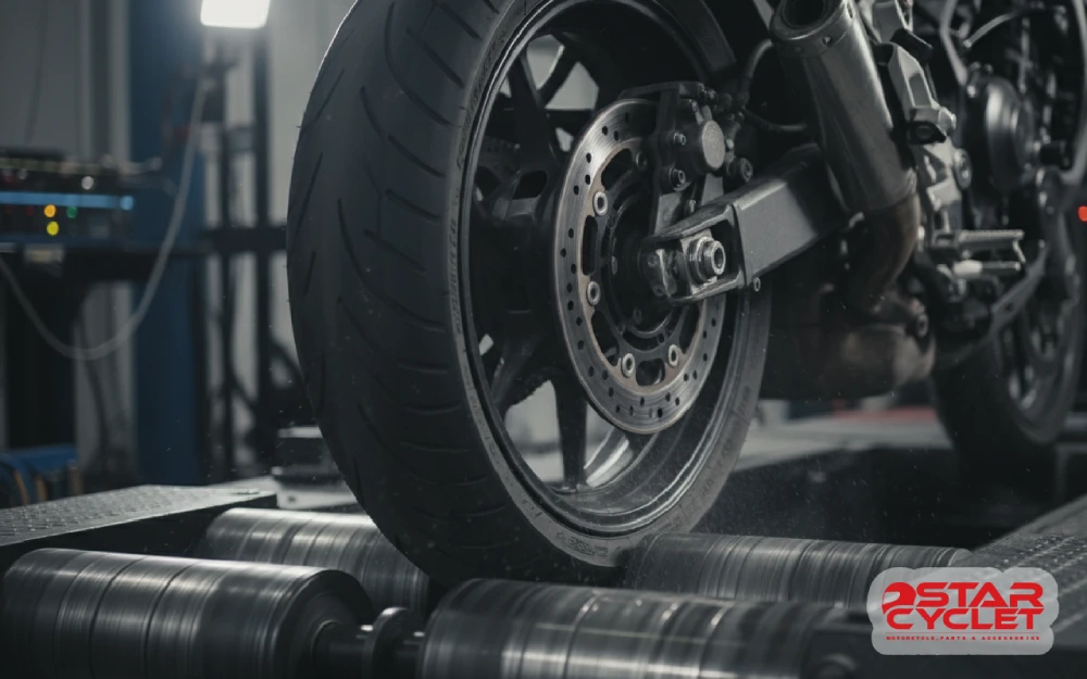 تست ترمزها و چرخ‌ها