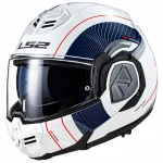 کلاه کاسکت فول متحرک ال اس 2 مدل 12-906 ADVANT WHITE-BLUE