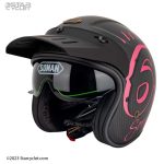 کلاه کاسکت وسپایی سومان 523 مدل CR66-PINK