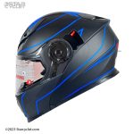 کلاه کاسکت فک متحرک ردلاین مدل NSN23 BLK-BLUE