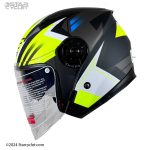 کلاه کاسکت بدون فک DA1 مدل 402 windy-yellow