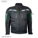 کاپشن برزنتی ضربه گیر دار مدل NA GREEN