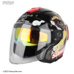 کلاه کاسکت سومان 523 مدل LADY-RED