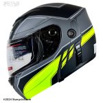 کلاه کاسکت فک متحرک DA1 مدل 102-YELLOW