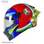 کلاه کاسکت فک ثابت طرح AGV مدل WATERMELONE