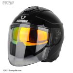 کلاه کاسکت سومان 523 مدل UNICOLOUR-BLACK