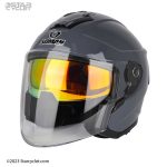 کلاه کاسکت بدون فک SOMAN مدل SM523 CEMENT GRAY