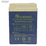 باتری یورونت مدل 6V 4.5A مناسب موتور و اسباب بازی‌های شارژی