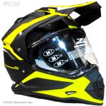 کلاه کاسکت فک ثابت اندرو راپیدو مدل 632-blk-ylw