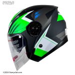 کلاه کاسکت بدون فک DA1 مدل 402 windy-green