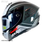 کلاه کاسکت فک ثابت AXXIS مدل SONAR-BLK-WHT