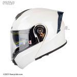 کلاه کاسکت فک متحرک سومان 965 مدل UNICOLOUR-WHT