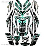 پد کامل ضد خش و ضد ضربه یاماها آروکس مدل blk-grn-ph