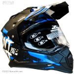 کلاه کاسکت فک ثابت اندرو راپیدو مدل 632-blk-blu