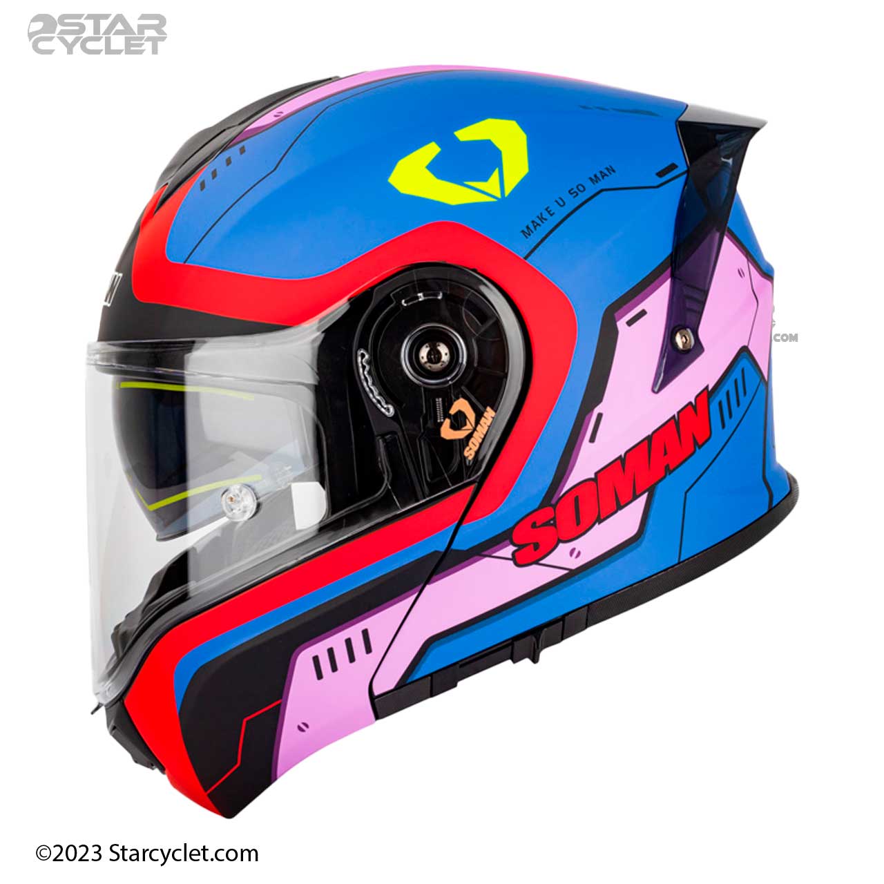 خرید کلاه کاسکت فک متحرک SOMAN مدل 965 DOM