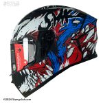 کلاه کاسکت فک ثابت SMK استلار مدل WATERWOLF (MA213)