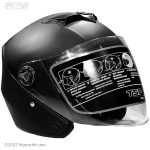 کلاه کاسکت استار مشکی مات مدل STR-MAT