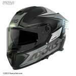 کلاه کاسکت فک ثابت اکسیس مدل BLK-WHITE 405