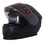 کلاه کاسکت فک متحرک RED LINE مدل 939-1 MATT-BLACK