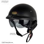 کلاه کاسکت نیمه SOMAN مدل H3 BLACK-MATT