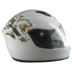 کلاه کاسکت بچگانه ردلاین سفید طرح دار