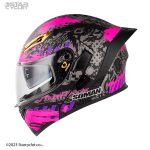 کلاه کاسکت فک متحرک SOMAN مدل SM955-S SPARK PURPLE