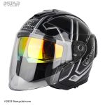 کلاه کاسکت سومان 523 مدل THUNDER-GREY