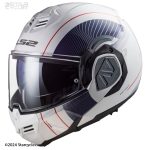 کلاه کاسکت فول متحرک LS2 مدل ADVANT WHITE-BLUE