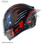 کلاه کاسکت فک ثابت طرح AGV مدل RR-RED