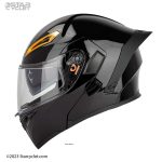 کلاه کاسکت فک متحرک سومان 955 مدل UNICOLOUR-BLACK