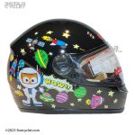 کلاه کاسکت کودک ردلاین مدل BLACK 906