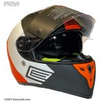 کلاه کاسکت فک ثابت ORIGIN مدل STRADA BLACK-ORANGE