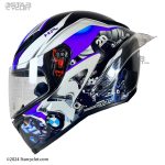 کلاه کاسکت فک ثابت طرح AGV مدل BMW