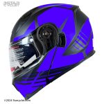 کلاه کاسکت فک متحرک DA1 مدل BLACK-BLUE105