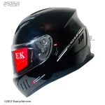 کلاه کاسکت فک ثابت EK مدل SHINE-BLACK