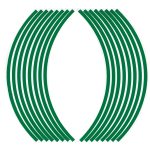 نوار دور طوقه موتور سیکلت سبز بسته 16 عددی مناسب برای هوندا